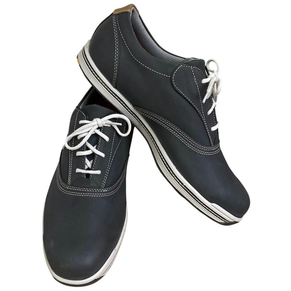 FootJoy Contour 54263 Men's 11M Charcoal Spike Less Leather Casual Golf Shoes